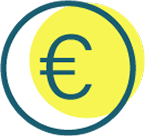 Icon zu den culah Funktionen, Euromünze passend zum Thema Taschengeldkonto