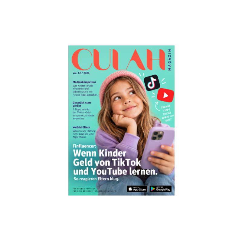 Cover neuer Magazinartikel zu Finfluencer: Wenn Kinder Geld über Tiktok und Youtube lernen