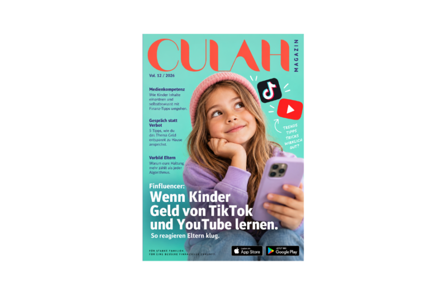 Cover neuer Magazinartikel zu Finfluencer: Wenn Kinder Geld über Tiktok und Youtube lernen